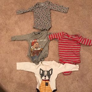 6-12 month old long sleeve baby onesies